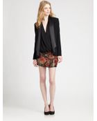 Haute Hippie Washed Charm Lapel Blazer - Lyst