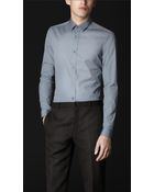 Burberry Prorsum Slim Fit Cotton Shirt - Lyst