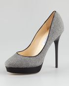 Jimmy Choo Cosmic Flannel Patent Pump - Lyst
