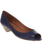 Office Gingers Beer Navy Leather - Lyst