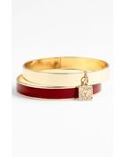 Ak Anne Klein Union Square Enamel Bangles - Lyst
