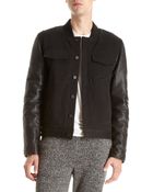 Alexander Wang Denim Bomber Jacket - Lyst