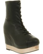 Jeffrey Campbell Back Off Black Leather - Lyst