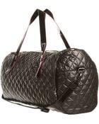 Topshop Quilted Barrel Holdall - Lyst