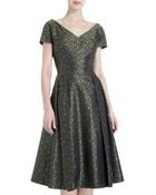 Barbara Tfank Floral Jacquard Dress - Lyst