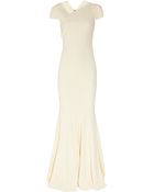 Roland Mouret Jarndyce Crepe Fishtail Gown - Lyst