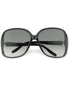 Gucci Heart Logo Plastic Frame Sunglasses - Lyst