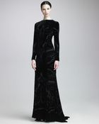 Etro Devoré Velvet Gown - Lyst