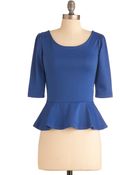 ModCloth I Can Seed Clearly Top in Blueberry - Lyst