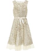 Oscar de la Renta Embellished Tulle Dress - Lyst