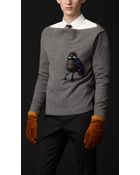 Burberry Prorsum Sparrow Detail Wool Cashmere Sweater - Lyst