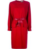 Givenchy Vintage Belted Dress - Lyst