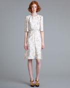 Marni Metallic Floral Dress - Lyst