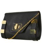 Topshop Metal Bar Insert Clutch Bag - Lyst