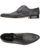Dolce & Gabbana Laced Shoes - Lyst