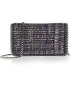 Stella McCartney Falabella Bouclétweed Clutch - Lyst