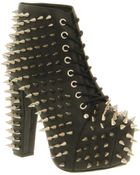 Jeffrey Campbell Lita All Over Spike Black Leather - Lyst
