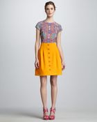 Nanette Lepore Button front Skirt - Lyst