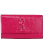 Saint Laurent Belle Du Jour Patent Clutch - Lyst