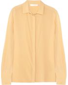 Chloé Silk Crepe De Chine Blouse - Lyst