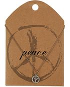 Topshop Peace Ditsy Necklace - Lyst