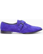 Alexander Wang Indigo Suede Monk Buckle Shoes - Lyst