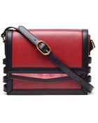 Christian Louboutin Farida Leather And Suede Messenger Bag - Lyst