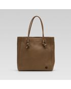 Gucci Tote with Leather Interlocking G Detail - Lyst