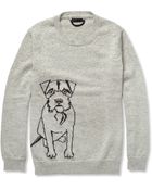 Burberry Prorsum Dogpatterned Cashmere Sweater - Lyst