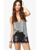 Nasty Gal Jeweled Cutoff Shorts - Lyst