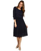 Rachel Roy Pleated Dress - Lyst