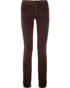 Theyskens' Theory Corduroy Low-Rise Skinny Jeans - Lyst