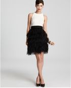 Milly Feather Dress Sasha - Lyst