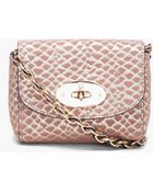 Mulberry Mini Suede Snake Print Lily Bag - Lyst