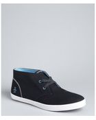 Original Penguin Navy Canvas Lace Up Chukka Sneakers - Lyst