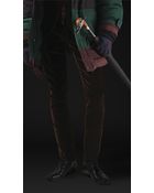 Burberry Prorsum Skinny Fit Cotton Velvet Trousers - Lyst
