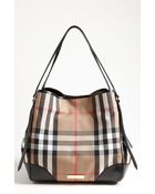 Burberry House Check Tote - Lyst