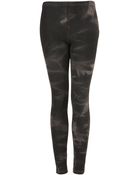 Topshop Tie Dye Denim Leggings - Lyst
