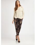 Yigal Azrouel Cableknit Wool Sweater - Lyst