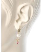 Delfina Delettrez Pearl Ruby Cupid Single Earring - Lyst