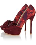 Karen Millen Feminine Print Platform - Lyst