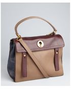 Saint Laurent Leather Muse Two Colorblocked Satchel - Lyst