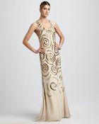 Aidan Mattox Sleeveless Beaded Gown - Lyst