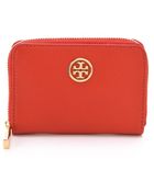 Tory Burch Robinson Zip Coin Case - Lyst