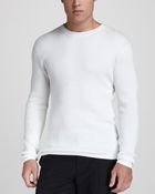 Vince Longsleeve Thermal Tee White - Lyst
