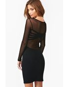 Nasty Gal Strapped Mesh Dress - Lyst