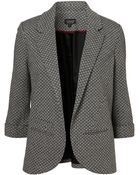 Topshop Geo Ponte Blazer - Lyst