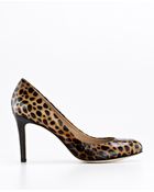 Ann Taylor Perfect Animal Print Patent Leather Pumps - Lyst