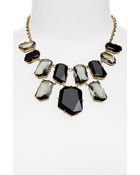 Kate Spade Colored Stone Bib Necklace - Lyst