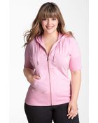 Zella Supersoft Short Sleeve Hoodie - Lyst